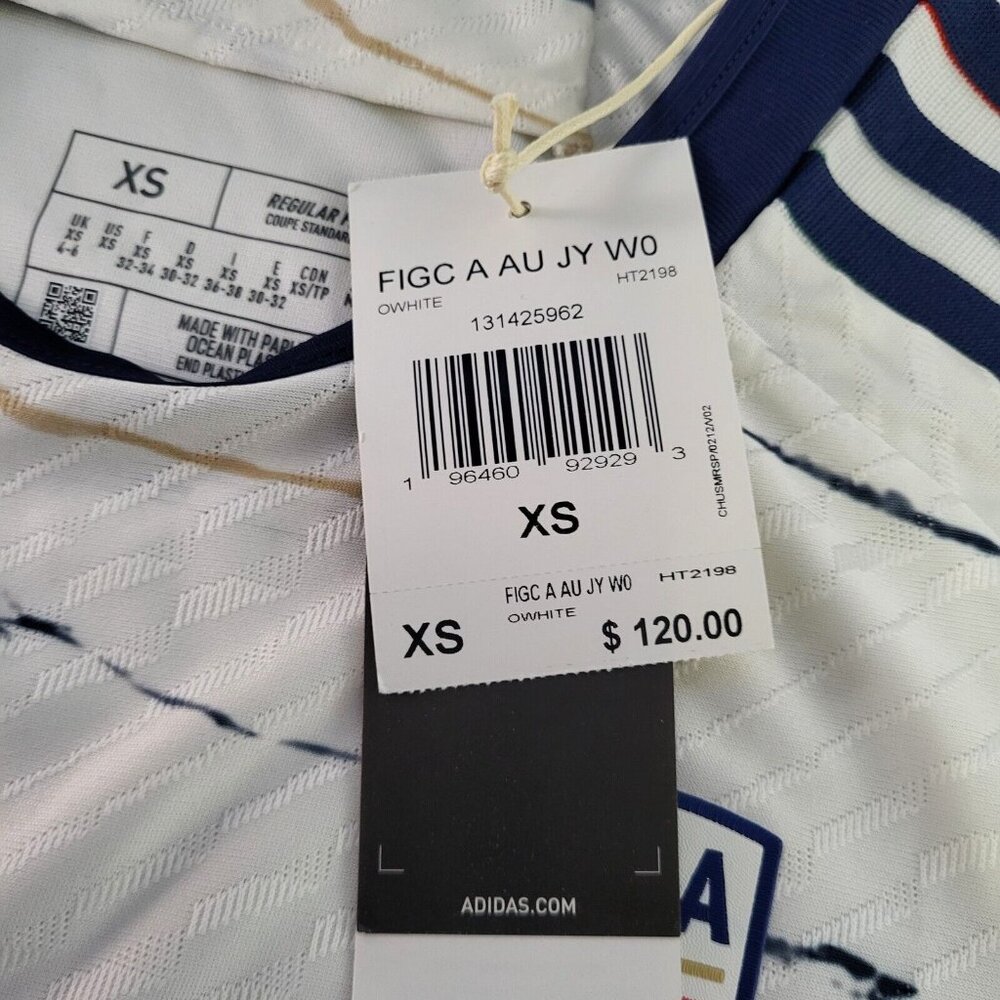 Adidas Womens Team Italy Soccer 2023 Away Jersey Size XS  HT2198 NWT  $120 - Picture 8 of 8